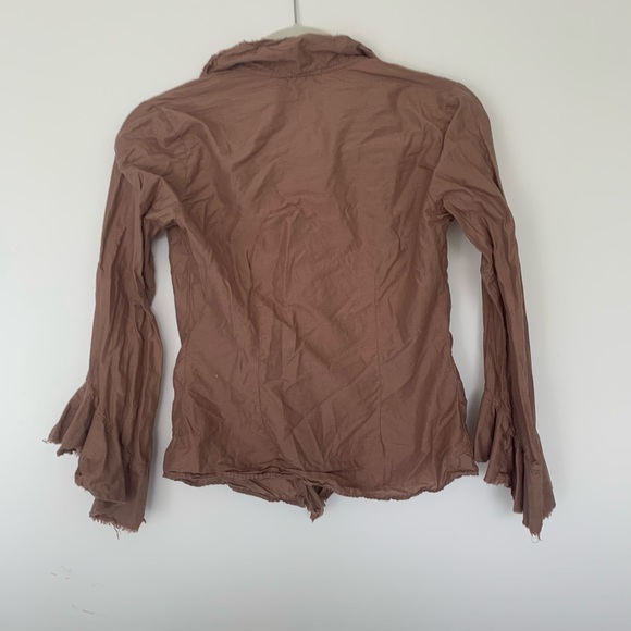 90s vintage Y2K Calypso boho button front blouse S - Picture 6 of 6